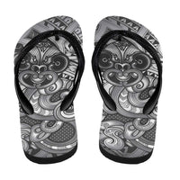 Aotearoa Maori Hei Tiki Flip Flops Kiwikiwi Kowhaiwhai Puhoro Motif
