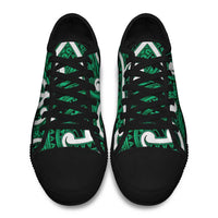 Aotearoa Maori Kowhaiwhai Low Top Shoes Kakariki Puhoro and Patiki