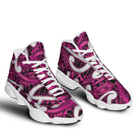 Aotearoa Maori Kowhaiwhai Sneakers J13 Mawhero Puhoro and Patiki