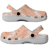 Apricot Mermaid Puakenikeni Maile Lei Clogs Shoes