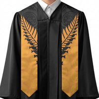Australia New Zealand Rugby Graduation Stole Gold Aboriginal Wallabies and Maori Black Fern - Polynesian Pride