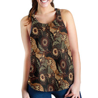 Batik Pedalaman Semen Lereng Style Women Racerback Tank Indonesian Traditional Pattern LT01 - Polynesian Pride