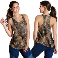 Batik Pedalaman Semen Lereng Style Women Racerback Tank Indonesian Traditional Pattern LT01 - Polynesian Pride