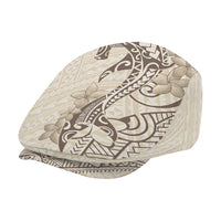 Beige Hawaii Jeff Hat Hammerhead Shark Tattoo Curve Polynesian - Polynesian Pride