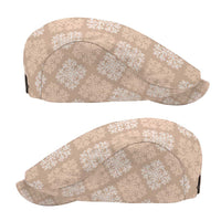 Beige Palaka Quilt Hawaii Jeff Hat Traditional Hawaii-plaid Pattern - Polynesian Pride