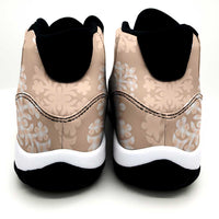 Beige Palaka Quilt Hawaii Sneakers J11 Traditional Hawaii-plaid Pattern - Polynesian Pride