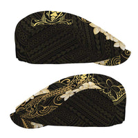 Black and Gold Hawaii Jeff Hat Hammerhead Shark Tattoo Curve Polynesian - Polynesian Pride