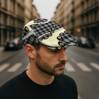 Black Palaka Hawaii Jeff Hat Kukui Nut Pikake Lei Hawaiian Tapa Pattern LT14 - Polynesian Pride
