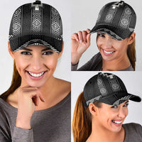 Black Taniko Aotearoa Classic Cap Niho Taniwha Mix Poutama LT14
