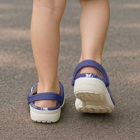 Blue Hawaii Clogs Shoes Hammerhead Shark Tattoo Curve Polynesian - Polynesian Pride