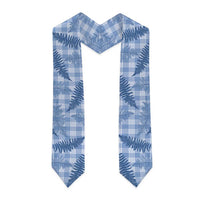 Blue Palaka Hawaii Palapalai Graduation Stole Hawaiian Fern