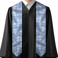 Blue Palaka Hawaii Palapalai Graduation Stole Hawaiian Fern