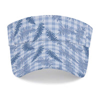 Blue Palaka Hawaii Palapalai Sun Visor Cap Hawaiian Fern