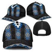 Blue Taniko Aotearoa Mesh Trucker Cap Niho Taniwha Mix Poutama - Polynesian Pride
