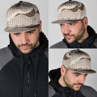 Brown Hawaii Tiare and Shell Lei Snapback Cap Hawaiian Palaka Luxury Vibes - Polynesian Pride