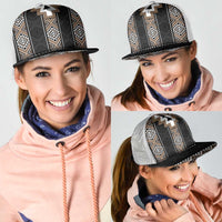 Brown Taniko Aotearoa Mesh Trucker Cap Niho Taniwha Mix Poutama - Polynesian Pride