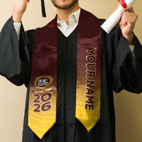 Custom American Samoa Graduation Stole Tafuna High School Polynesian Pattern