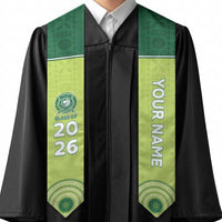 Custom Ballantine Memorial School Graduation Stole With Fijian Tapa Pattern