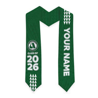 Custom Hawaii Aiea High School Graduation Stole Kakau Pattern