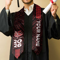 Custom Hawaii Kalani High School Graduation Stole Kakau Pattern