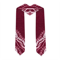 Custom H.P. Baldwin High School Graduation Stole Tapa Pattern With Leis