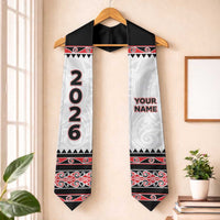 Custom New Zealand Aotearoa Graduation Stole Maori Kowhaiwhai Pattern