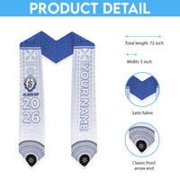 Custom St Joseph's Secodary School Graduation Stole With Fijian Tapa Pattern