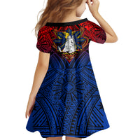Filipinos Lapu-lapu Hero Kid Short Sleeve Dress Philippines Flag and Sun DT02 - Polynesian Pride