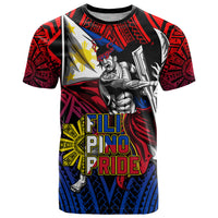Filipinos Lapu-lapu Hero T Shirt Philippines Flag and Sun DT02 Art - Polynesian Pride