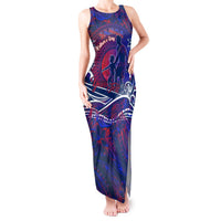 Father's Day Samoa Tank Maxi Dress Special Dad Polynesia Paradise DT02 Women Green - Polynesian Pride