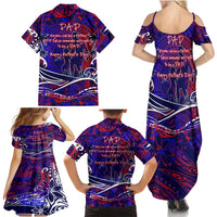 Father's Day American Samoa Family Matching Summer Maxi Dress and Hawaiian Shirt Special Dad Polynesia Paradise