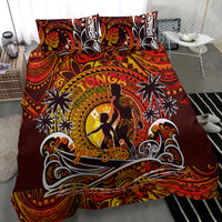 Father's Day Tonga Bedding Set Special Dad Polynesia Paradise