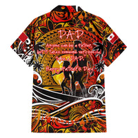 Father's Day Tonga Family Matching Short Sleeve Bodycon Dress and Hawaiian Shirt Special Dad Polynesia Paradise