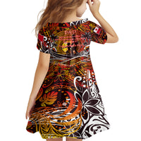 Father's Day Tonga Family Matching Tank Maxi Dress and Hawaiian Shirt Special Dad Polynesia Paradise