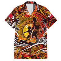 Father's Day Tonga Family Matching Tank Maxi Dress and Hawaiian Shirt Special Dad Polynesia Paradise
