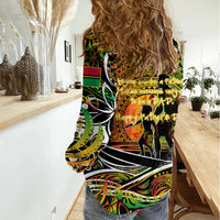 Father's Day Vanuatu Women Casual Shirt Special Dad Polynesia Paradise