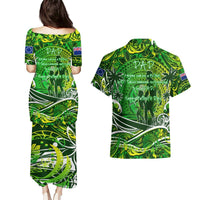 Father's Day Cook Islands Couples Matching Puletasi and Hawaiian Shirt Special Dad Polynesia Paradise DT02 - Polynesian Pride