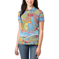 Father's Day Fiji Women Polo Shirt Special Dad Polynesia Paradise DT02 - Polynesian Pride