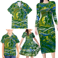 Father's Day Solomon Islands Family Matching Long Sleeve Bodycon Dress and Hawaiian Shirt Special Dad Polynesia Paradise DT02 - Polynesian Pride