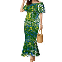Father's Day Solomon Islands Mermaid Dress Special Dad Polynesia Paradise DT02 Women Green - Polynesian Pride