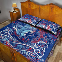 Father's Day Guam Quilt Bed Set Special Dad Polynesia Paradise