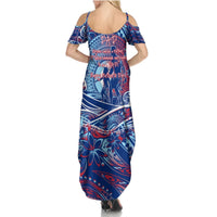 Father's Day Guam Summer Maxi Dress Special Dad Polynesia Paradise DT02 - Polynesian Pride