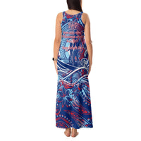 Father's Day Guam Tank Maxi Dress Special Dad Polynesia Paradise DT02 - Polynesian Pride