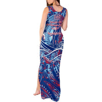 Father's Day Guam Tank Maxi Dress Special Dad Polynesia Paradise DT02 - Polynesian Pride