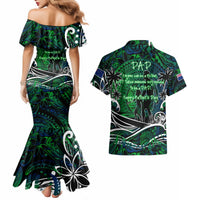 Father's Day New Zealand Couples Matching Mermaid Dress and Hawaiian Shirt Special Dad Polynesia Paradise DT02 - Polynesian Pride