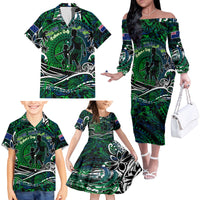 Father's Day New Zealand Family Matching Off The Shoulder Long Sleeve Dress and Hawaiian Shirt Special Dad Polynesia Paradise DT02 - Polynesian Pride