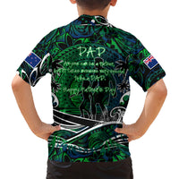 Father's Day New Zealand Family Matching Short Sleeve Bodycon Dress and Hawaiian Shirt Special Dad Polynesia Paradise DT02 - Polynesian Pride