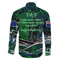 Father's Day New Zealand Family Matching Short Sleeve Bodycon Dress and Hawaiian Shirt Special Dad Polynesia Paradise DT02 - Polynesian Pride