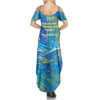 Father's Day Tuvalu Summer Maxi Dress Special Dad Polynesia Paradise DT02 - Polynesian Pride