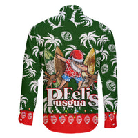 Guam Christmas Family Matching Short Sleeve Bodycon Dress and Hawaiian Shirt Felis Pusgua Tropical Xmas Patterns DT02 - Polynesian Pride